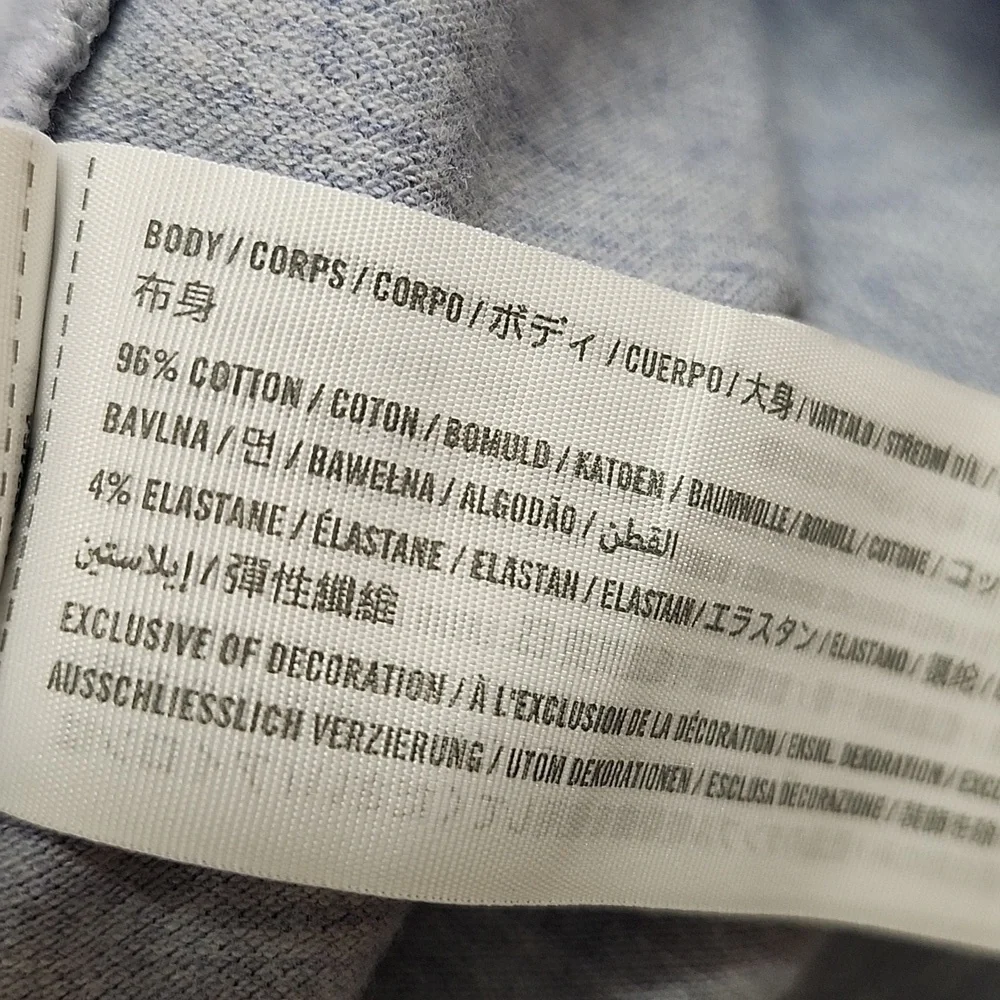 ABERCROMBIE & FITCH Men's Light Blue Cotton+ Casual Button Down Collared Shirt - Picture 8 of 8